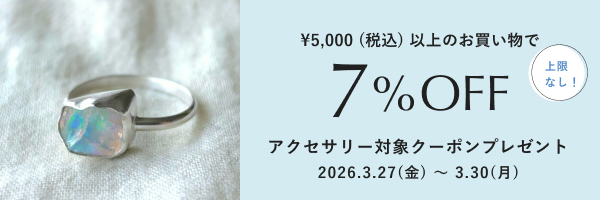 アクセサリー対象クーポンプレゼント！