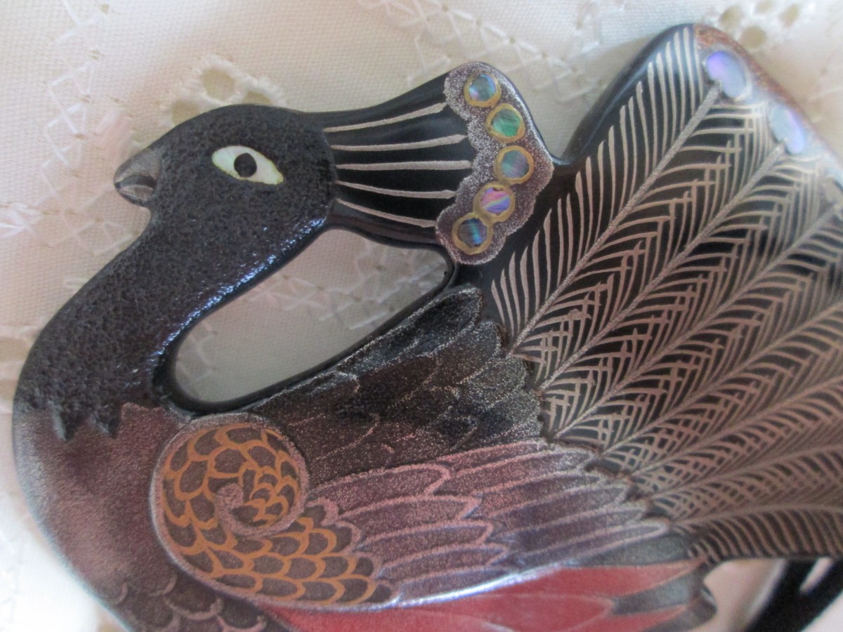 蒔絵かんざし 孔雀 Iichi ハンドメイド クラフト作品 手仕事品の通販
