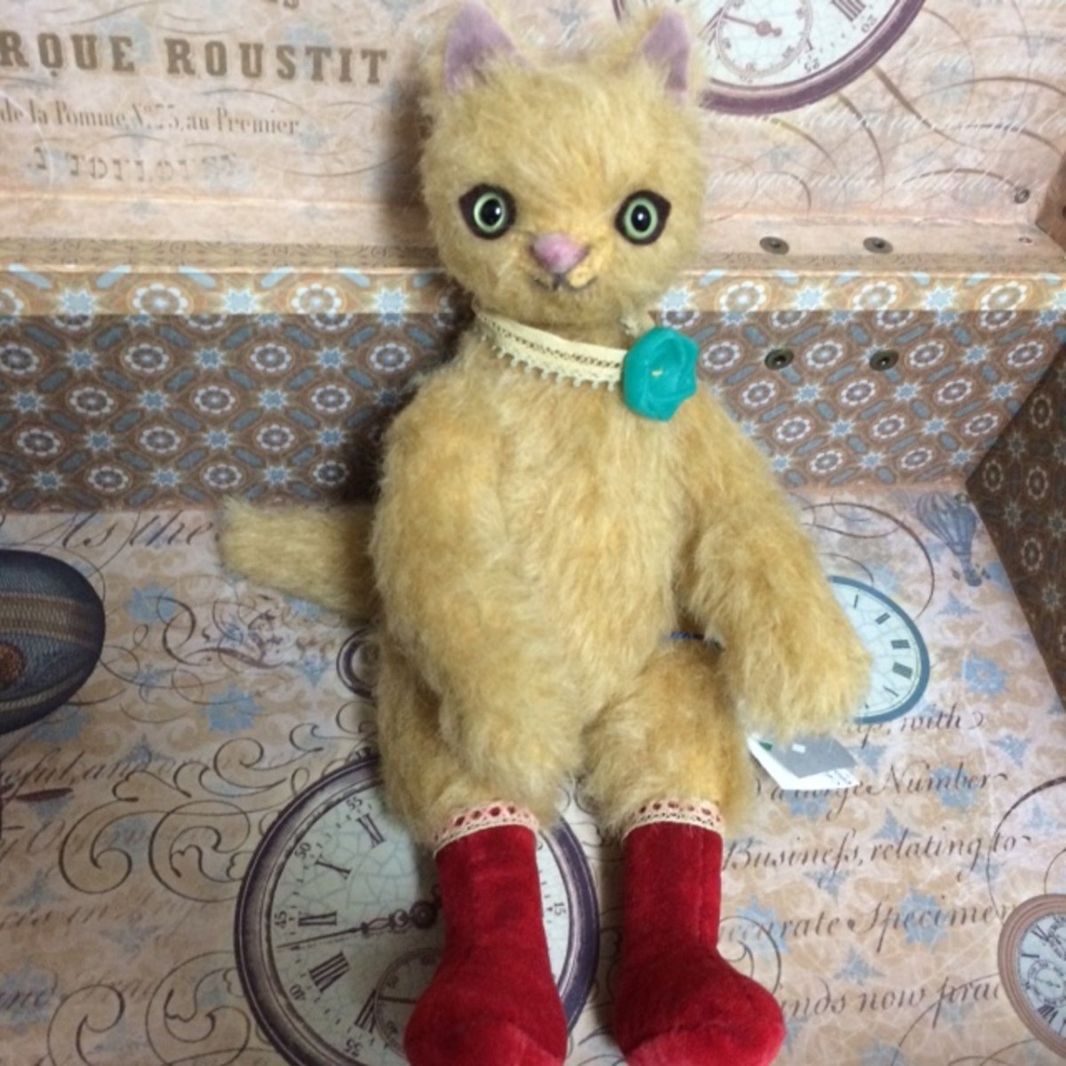 猫ぬいぐるみ 黄色 Iichi ハンドメイド クラフト作品 手仕事品の通販