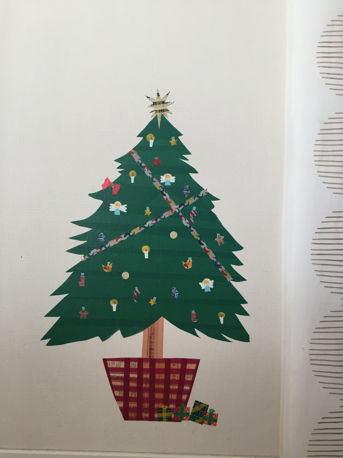 クリスマスツリー ウォールシール Iichi ハンドメイド クラフト作品 手仕事品の通販