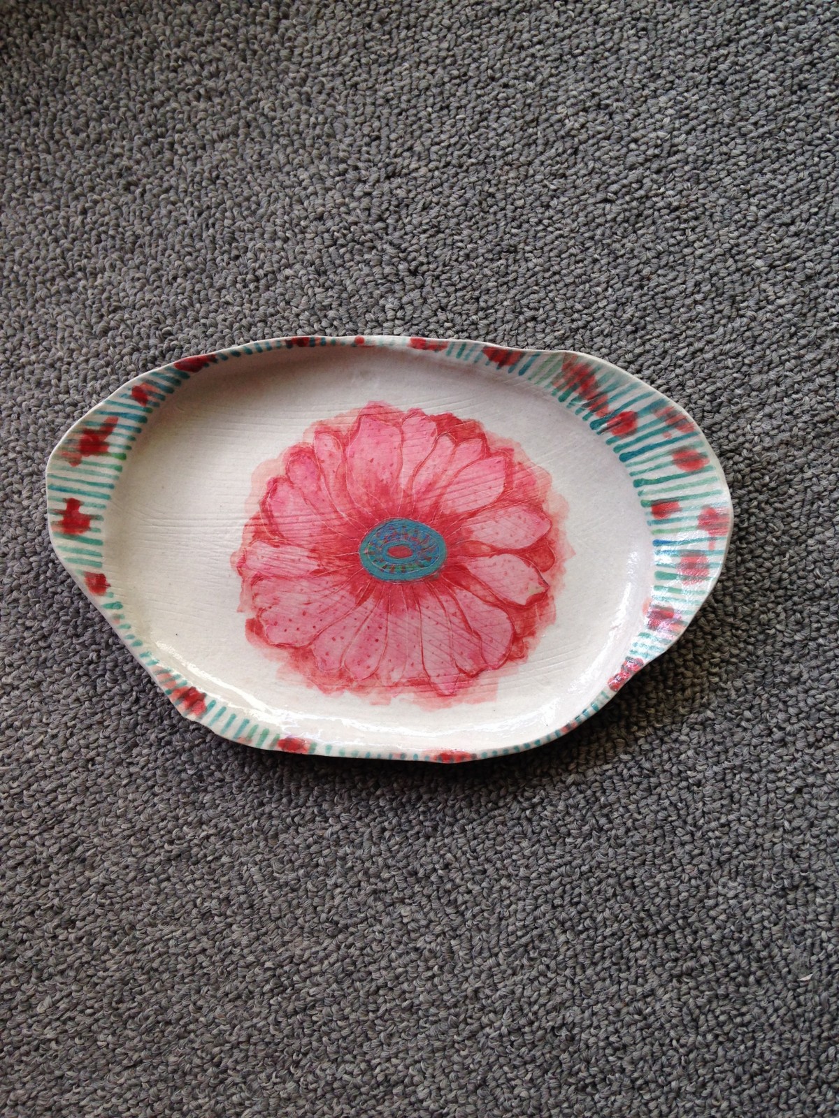 磁器 花柄皿 Iichi ハンドメイド クラフト作品 手仕事品の通販