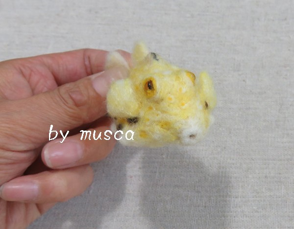 羊毛フグ ラクダハコフグ Iichi ハンドメイド クラフト作品 手仕事品の通販