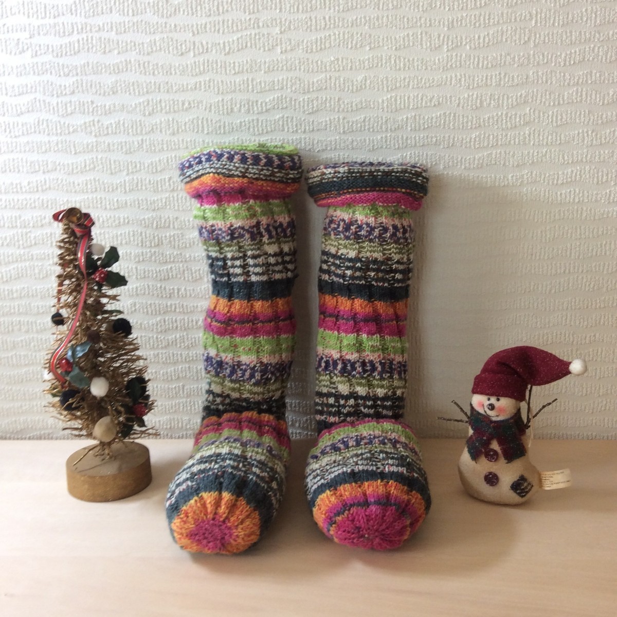 あったかくてオシャレ 毛糸の靴下 Iichi ハンドメイド クラフト作品 手仕事品の通販