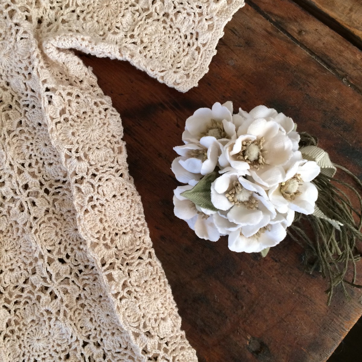 布花コサージュ 野ばらの花束 Iichi ハンドメイド クラフト作品 手仕事品の通販