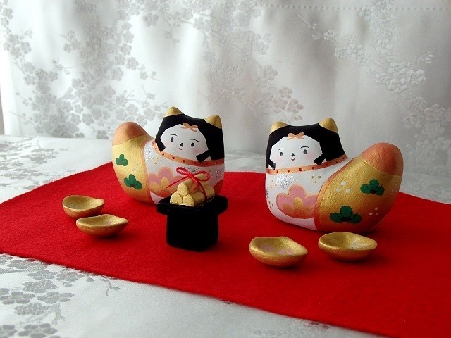 おとぎ犬 貝合わせ飾り Iichi ハンドメイド クラフト作品 手仕事品の通販