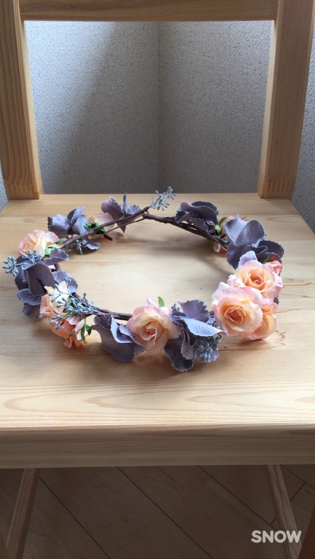 森の結婚式 小さなバラのスウィート花冠 Iichi ハンドメイド クラフト作品 手仕事品の通販