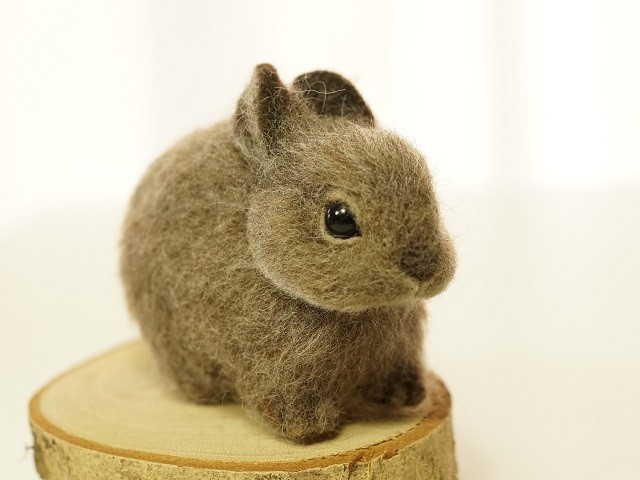 ちびっこいうさぎ 茶色 Iichi ハンドメイド クラフト作品 手仕事品の通販