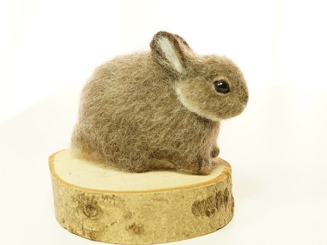 ちびっこいうさぎ 茶色 Iichi ハンドメイド クラフト作品 手仕事品の通販