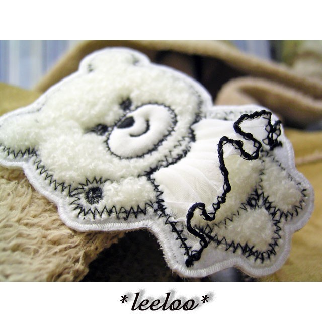 女の子白くまさん 初めてのワンピース ワッペン Iichi ハンドメイド クラフト作品 手仕事品の通販