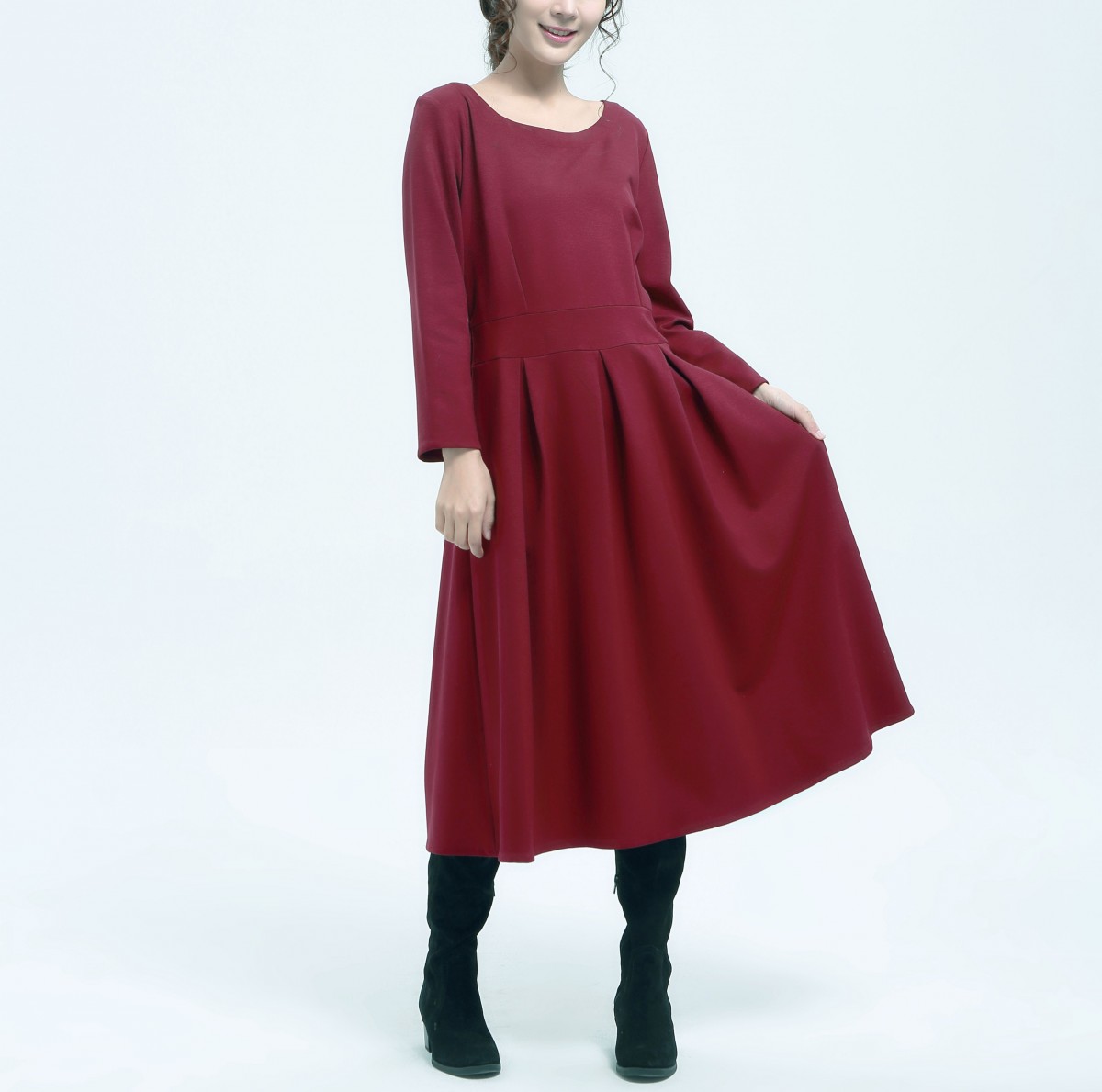 お色選択 コットンニットワンピース Iichi ハンドメイド クラフト作品 手仕事品の通販