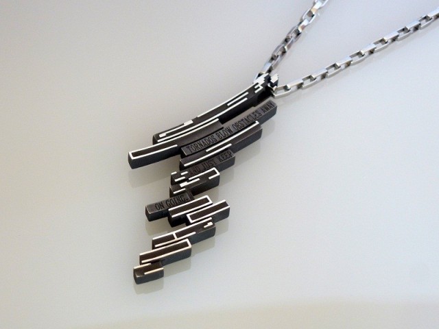 Tatsumaki 竜巻 シルバーアクセサリー ペンダント ネックレス ジオメトリック 幾何学 Iichi ハンドメイド クラフト作品 手仕事品の通販