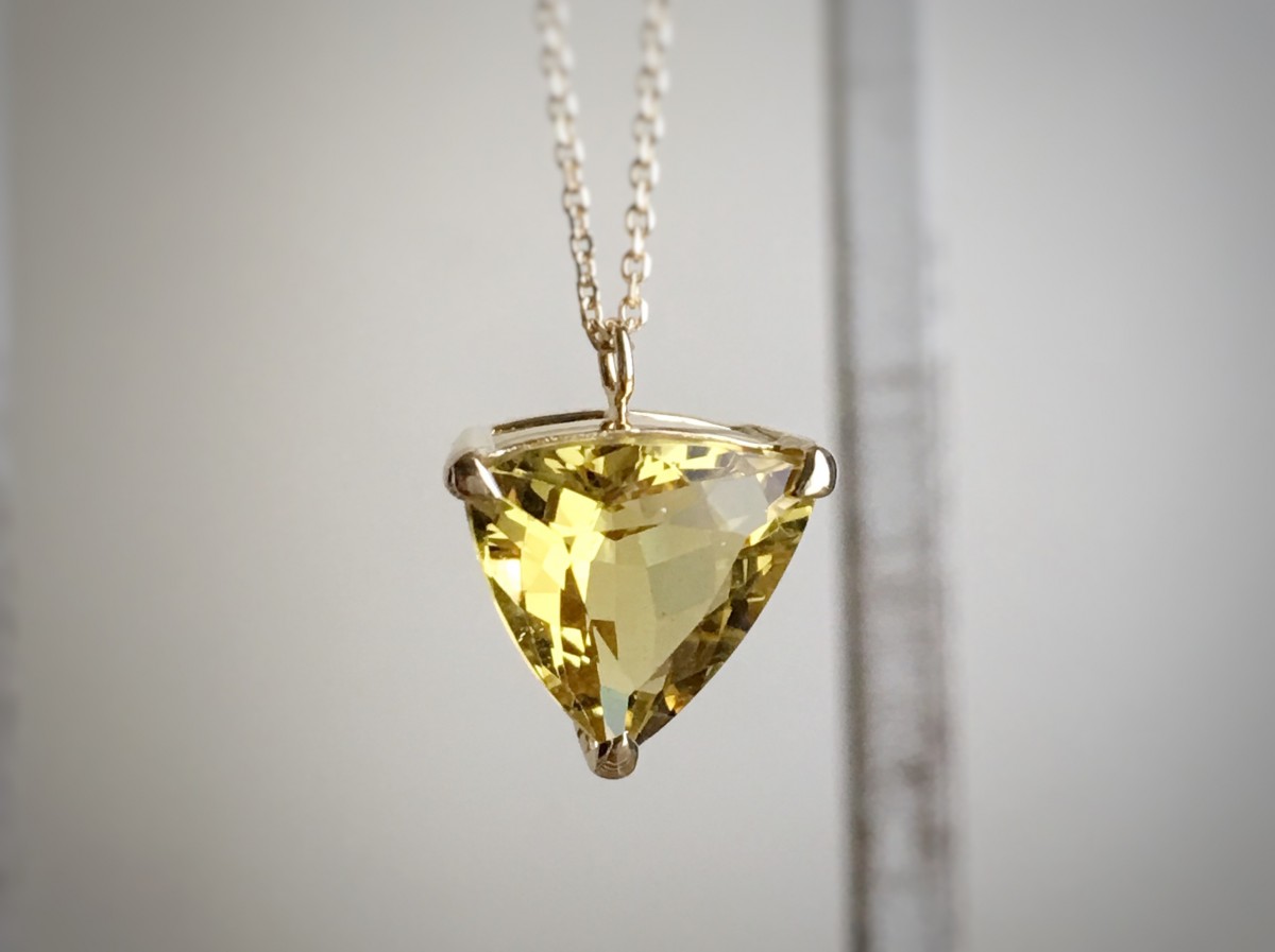 K18WGイエローベリル♦︎ヘリオドール♦︎ペンダントトップ K18WGイエローベリル♦︎ヘリオドール♦︎ペンダントトップ