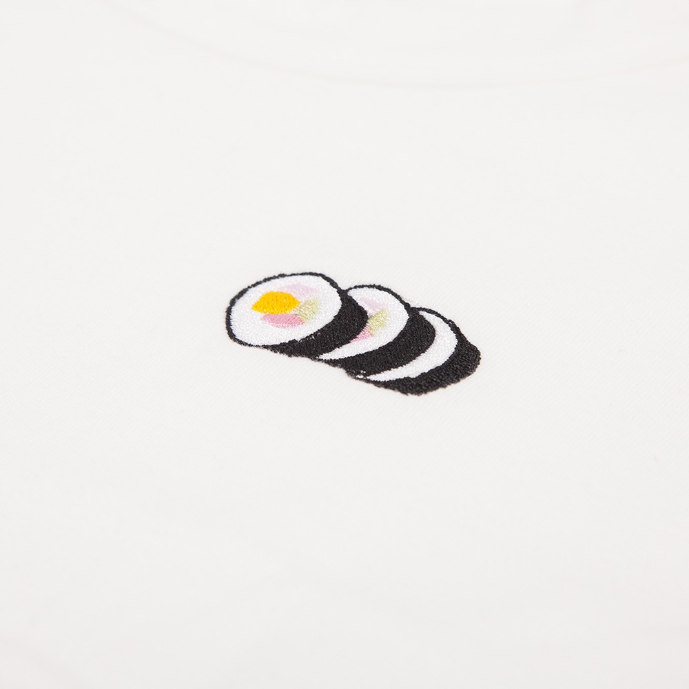 ボディーからオリジナル レディース かわいい刺繍の 海苔巻き ｔシャツ Iichi ハンドメイド クラフト作品 手仕事品の通販