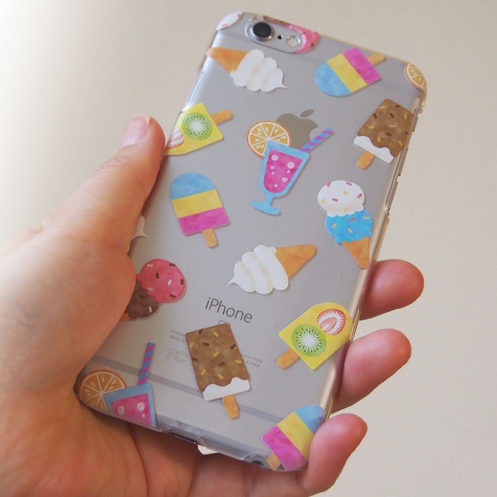 Iphoneハードケース アイスクリーム Iichi ハンドメイド クラフト作品 手仕事品の通販