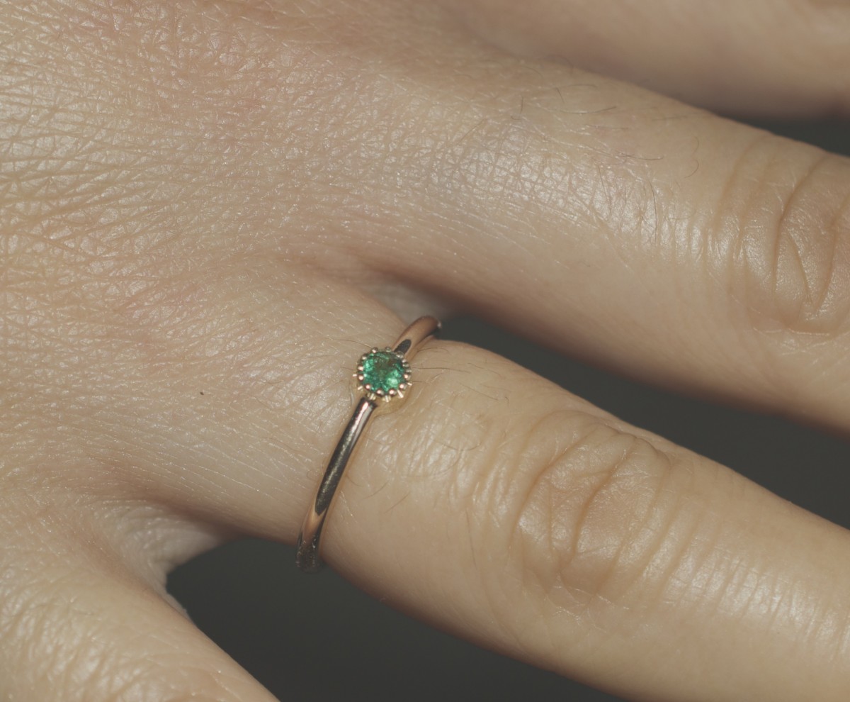 エメラルドグリーンリング Iichi ハンドメイド クラフト作品 手仕事品の通販 エメラルドグリーンリング Iichi ハンドメイド クラフト作品 手仕事品の通販