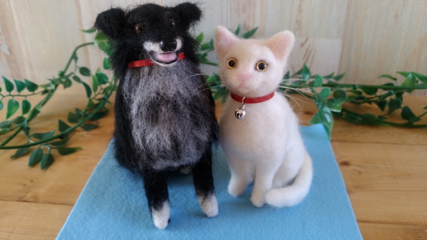 オーダーメイド 羊毛猫 マスコット Mサイズ Iichi ハンドメイド クラフト作品 手仕事品の通販