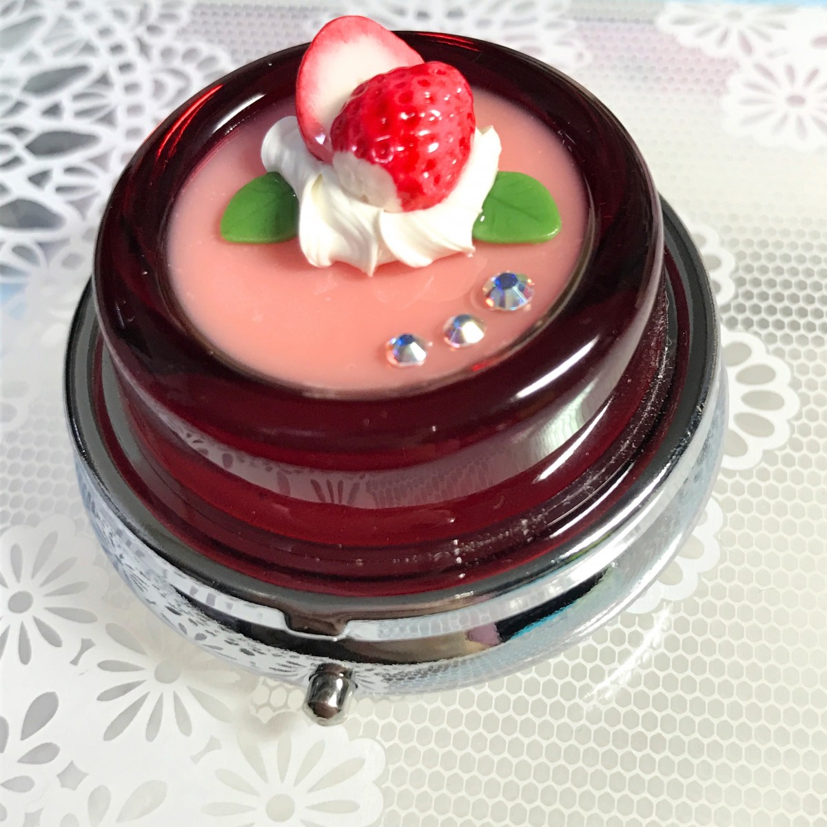 再販 いちごゼリーケーキのピルケース Iichi ハンドメイド クラフト作品 手仕事品の通販