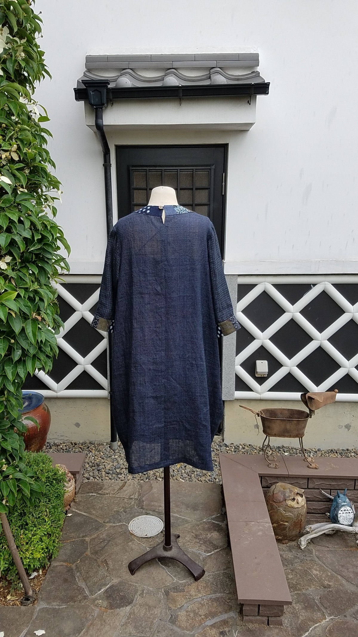 着物リメイク 手作り 宮古上布 ワンピース Iichi ハンドメイド クラフト作品 手仕事品の通販
