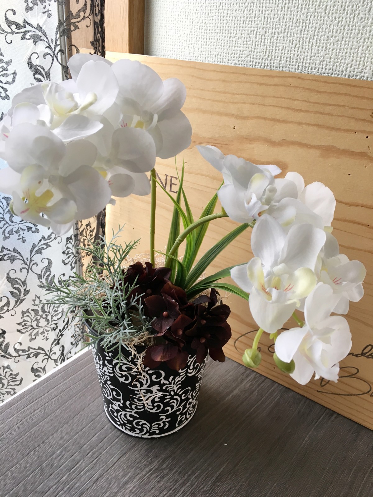 オシャレな胡蝶蘭のインテリア 造花 オープン祝 Iichi ハンドメイド クラフト作品 手仕事品の通販