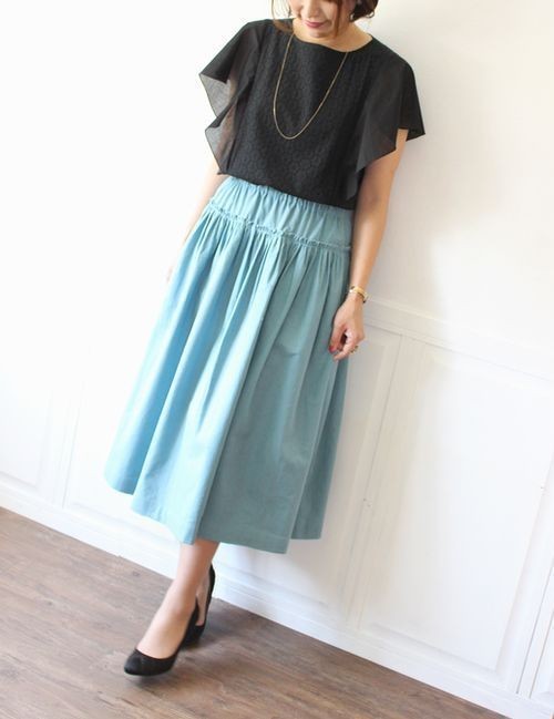 Sale30 Off リネン ロングスカート ライトブルー Iichi