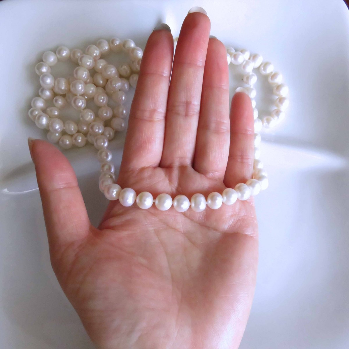 100ｃｍ淡水パール ロングネックレス Mn0817 001 Iichi ハンドメイド クラフト作品 手仕事品の通販