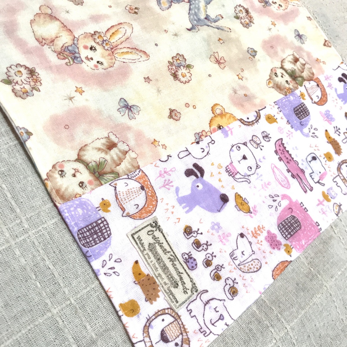 ゆめかわいい動物達 Popなランチョンマット 給食時にも Iichi ハンドメイド クラフト作品 手仕事品の通販