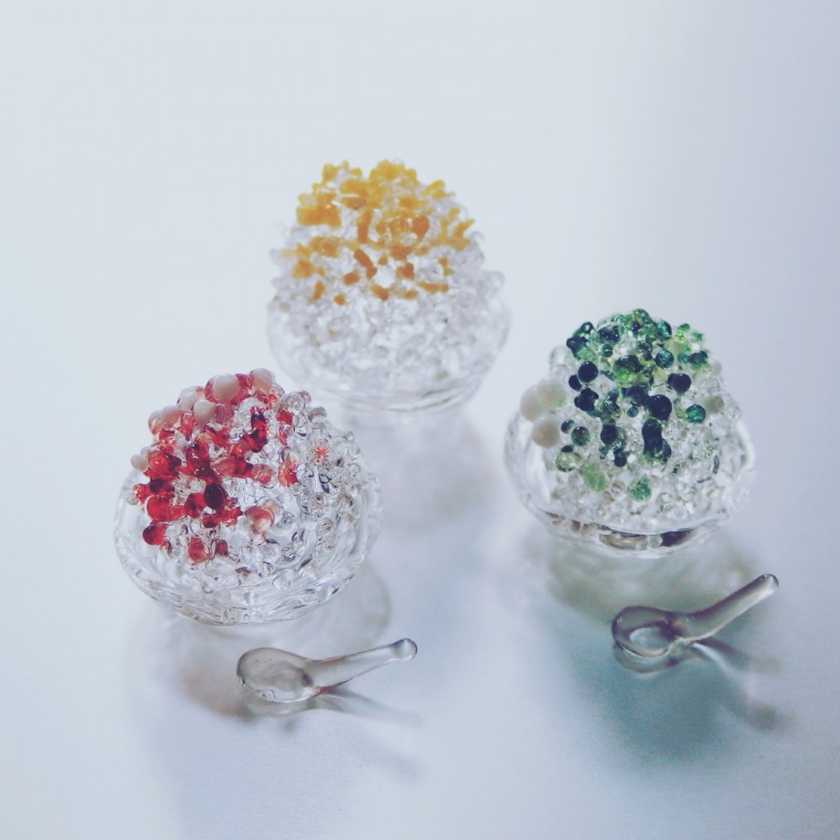 小さなかき氷のオブジェ Iichi ハンドメイド クラフト作品 手仕事品の通販