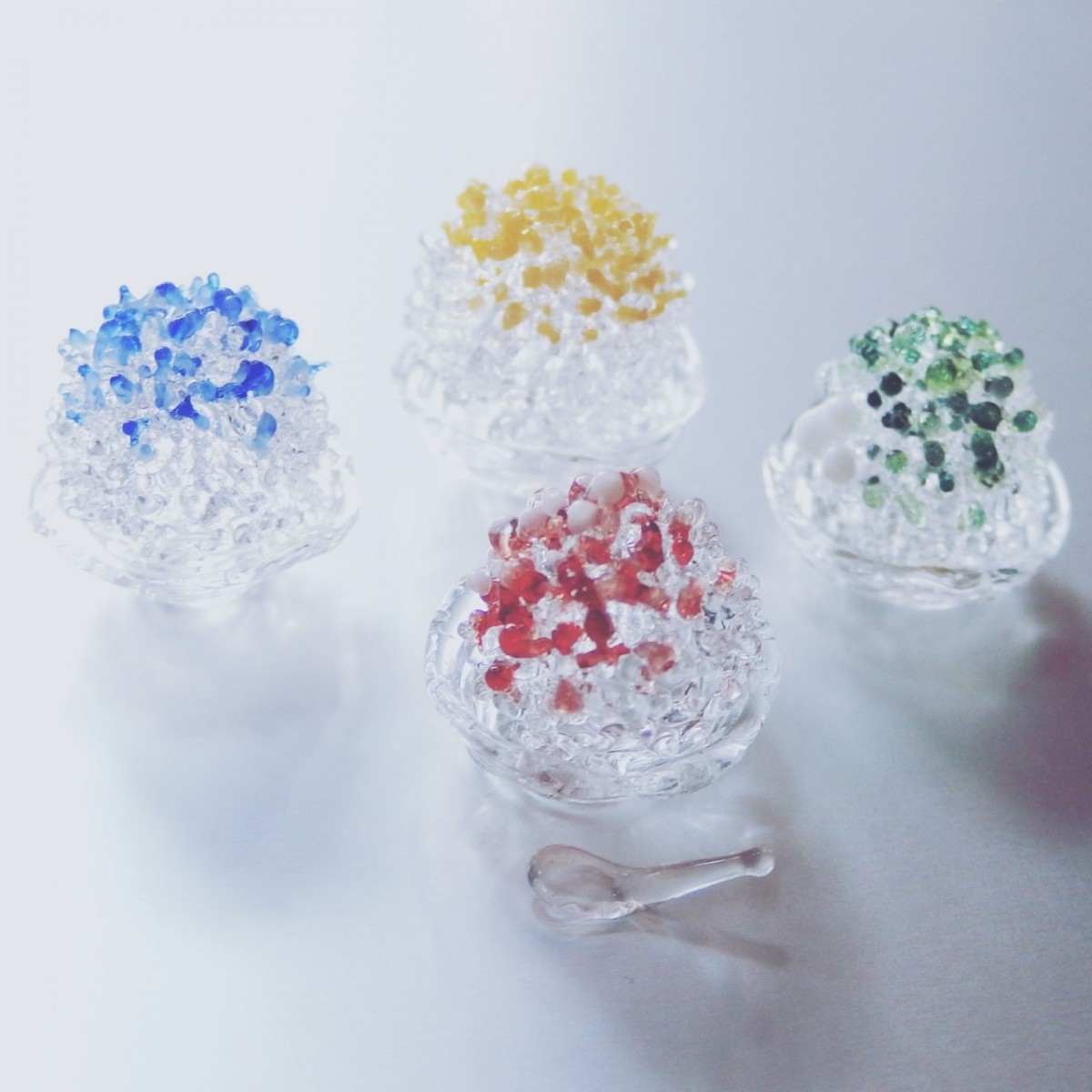 小さなかき氷のオブジェ Iichi ハンドメイド クラフト作品 手仕事品の通販