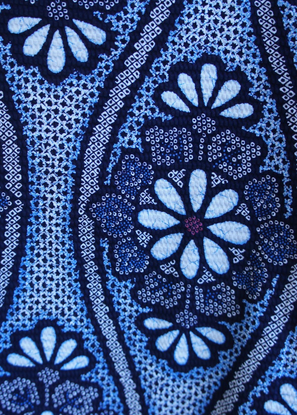 浴衣リメイク 縦涌紋 絞り模様 フレンチ袖フリルブラウス Iichi ハンドメイド クラフト作品 手仕事品の通販