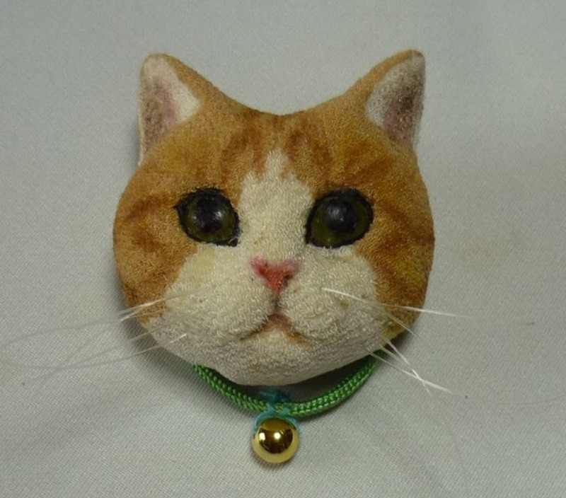 いつでも一緒猫さんブローチ 茶トラ猫さん Iichi ハンドメイド クラフト作品 手仕事品の通販