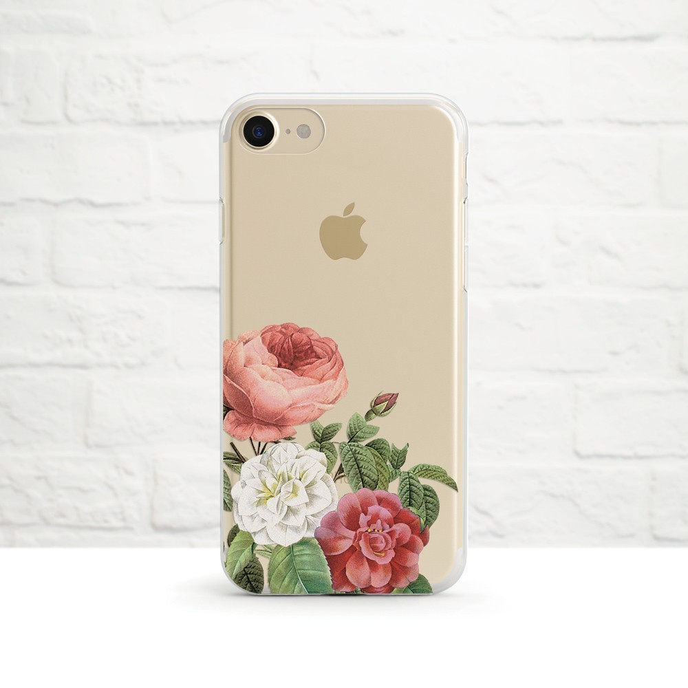 Peony And English Rose クリアソフト ケース Iichi ハンドメイド クラフト作品 手仕事品の通販