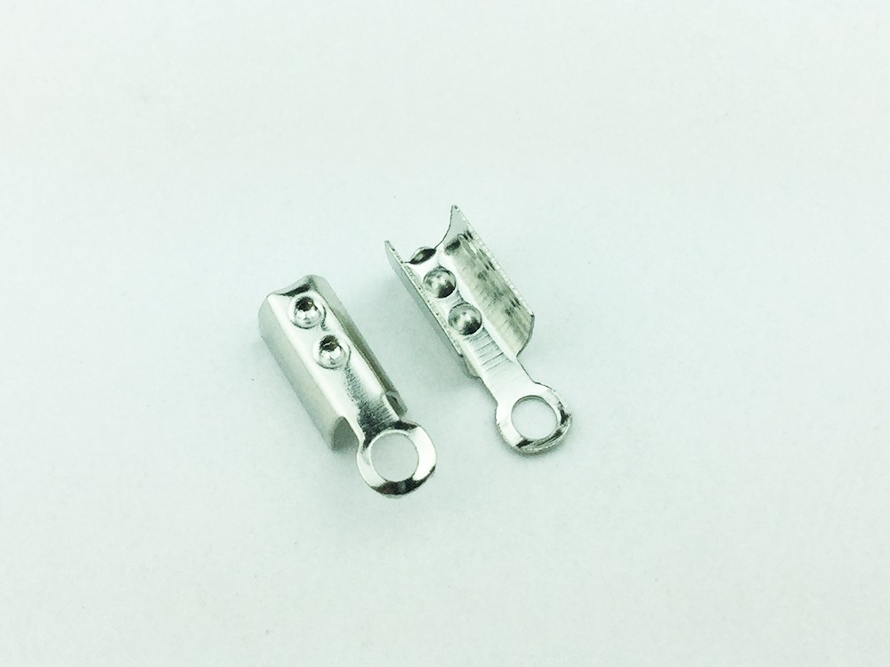 送料無料 カシメ 紐留め 150個 幅3mm シルバー 銀色 アクセサリー ネックレス パーツ ヒモ留め 留め具（AP0094） | iichi  ハンドメイド・クラフト作品・手仕事品の通販