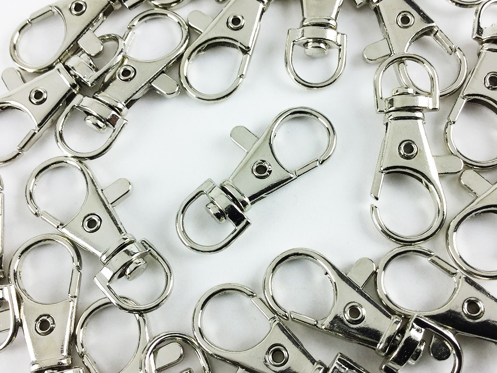 送料無料 ナスカン シルバー 36mm 個 銀 回転フック ナスカン金具 キーホルダー金具 Ap0127 Iichi ハンドメイド クラフト作品 手仕事品の通販