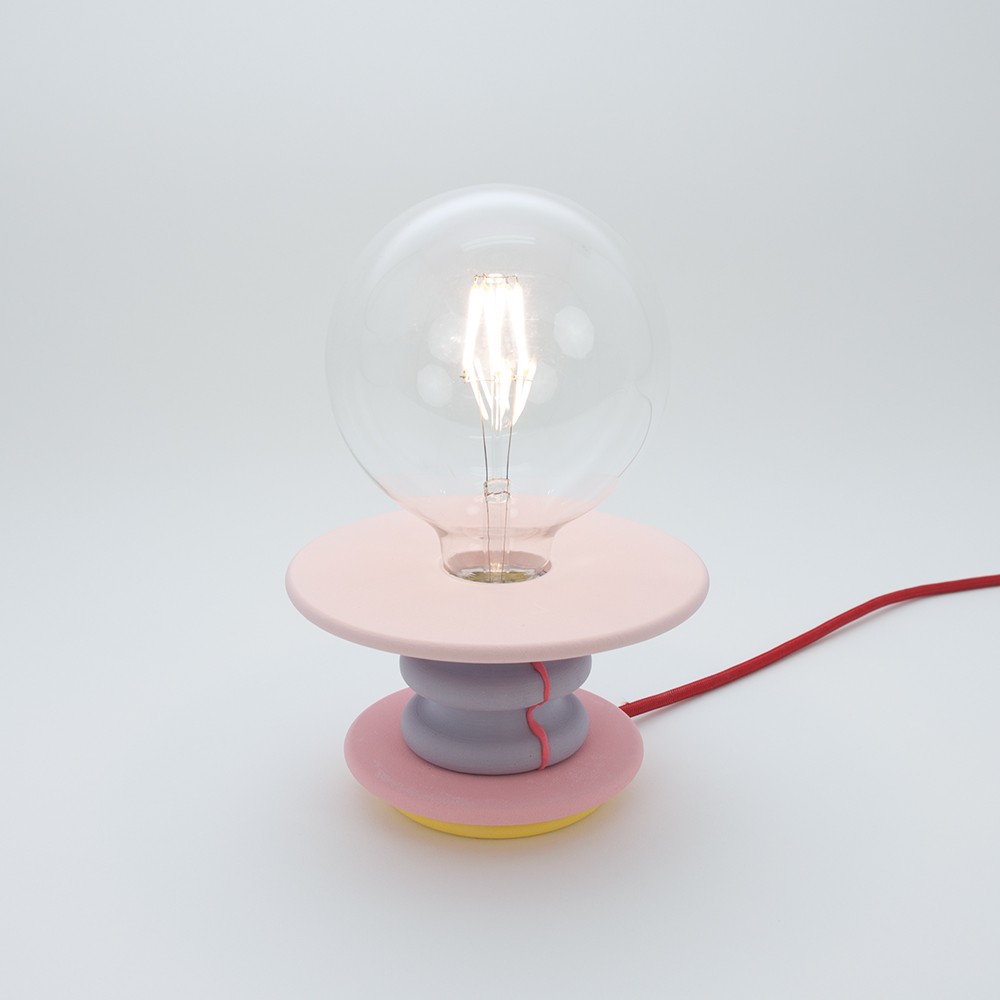 ピンクテーブルランプ Frutti Lamp Iichi ハンドメイド クラフト作品 手仕事品の通販