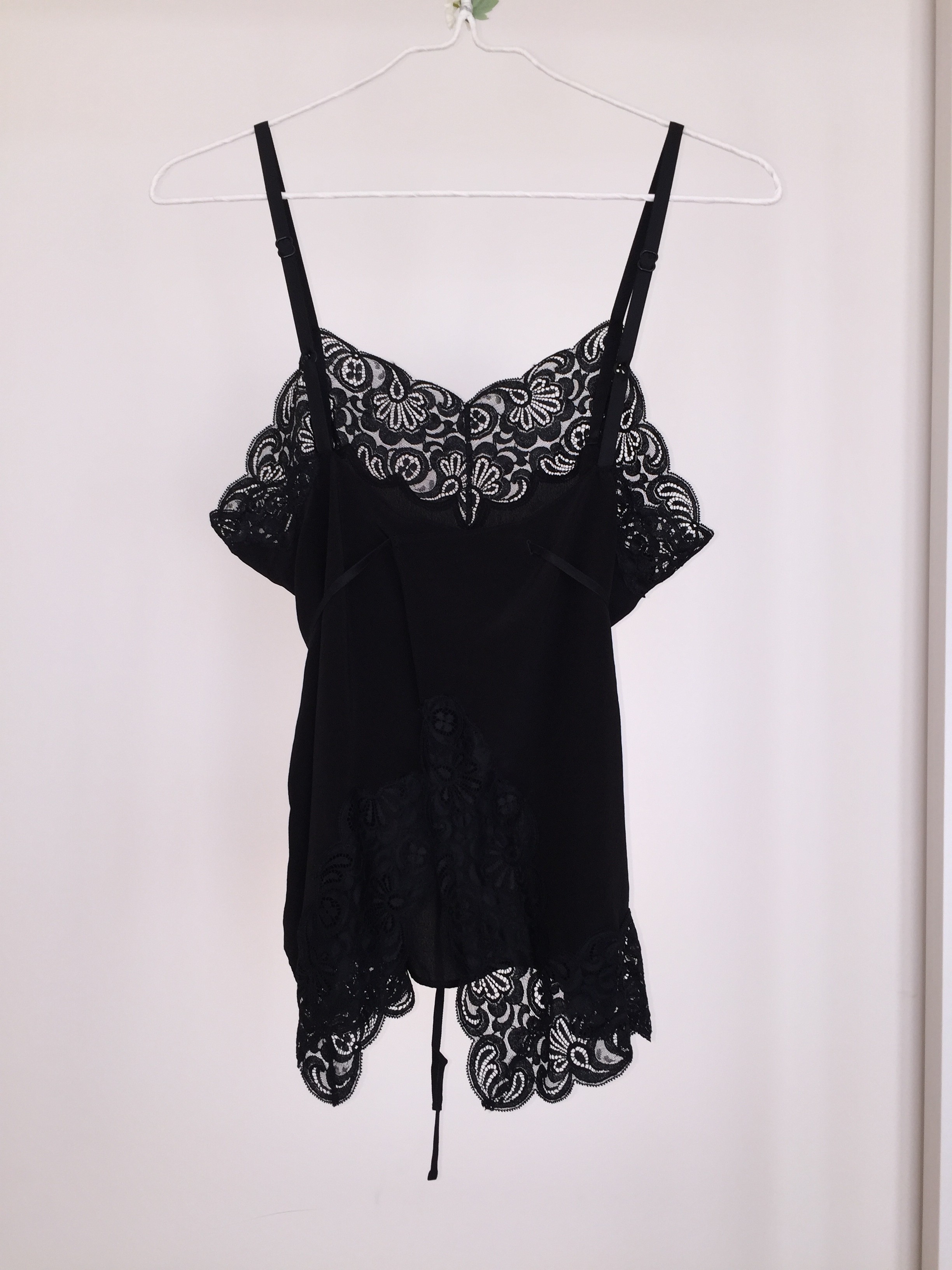 バックオープンシルクキャミソール ブラック Iichi ハンドメイド クラフト作品 手仕事品の通販