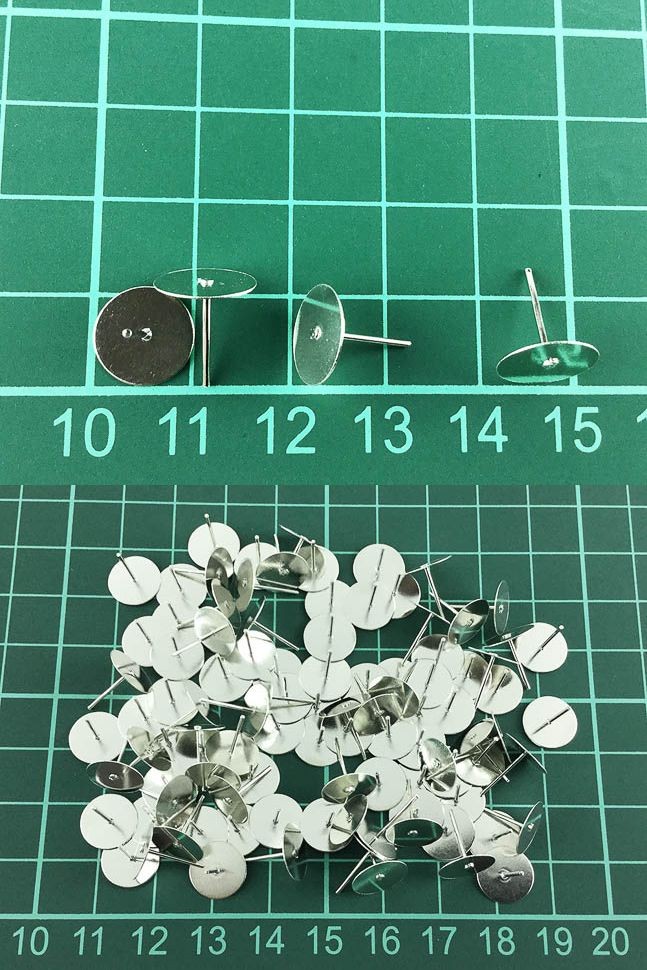 送料無料 ピアス パーツ シルバー 100個 セット 丸皿 平皿 皿径 10mm ピアス 金具 AP0381 | iichi  ハンドメイド・クラフト作品・手仕事品の通販