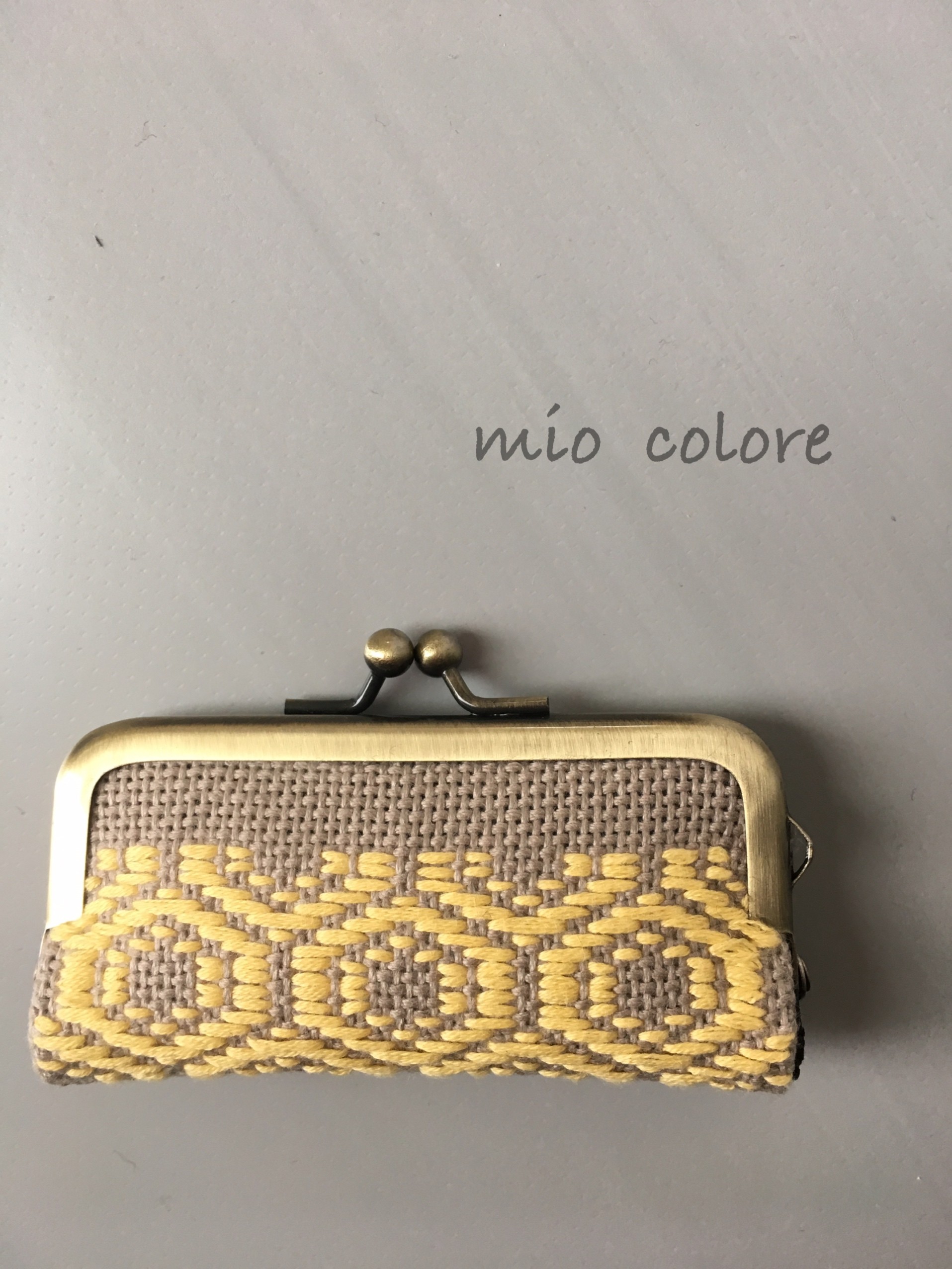 こぎん刺しがかわいい連続模様の魅せる印鑑ケース Iichi ハンドメイド クラフト作品 手仕事品の通販
