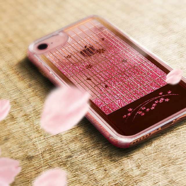 飾障子 桜編 和風 グリッターケース Iphone全機種 Iichi ハンドメイド クラフト作品 手仕事品の通販