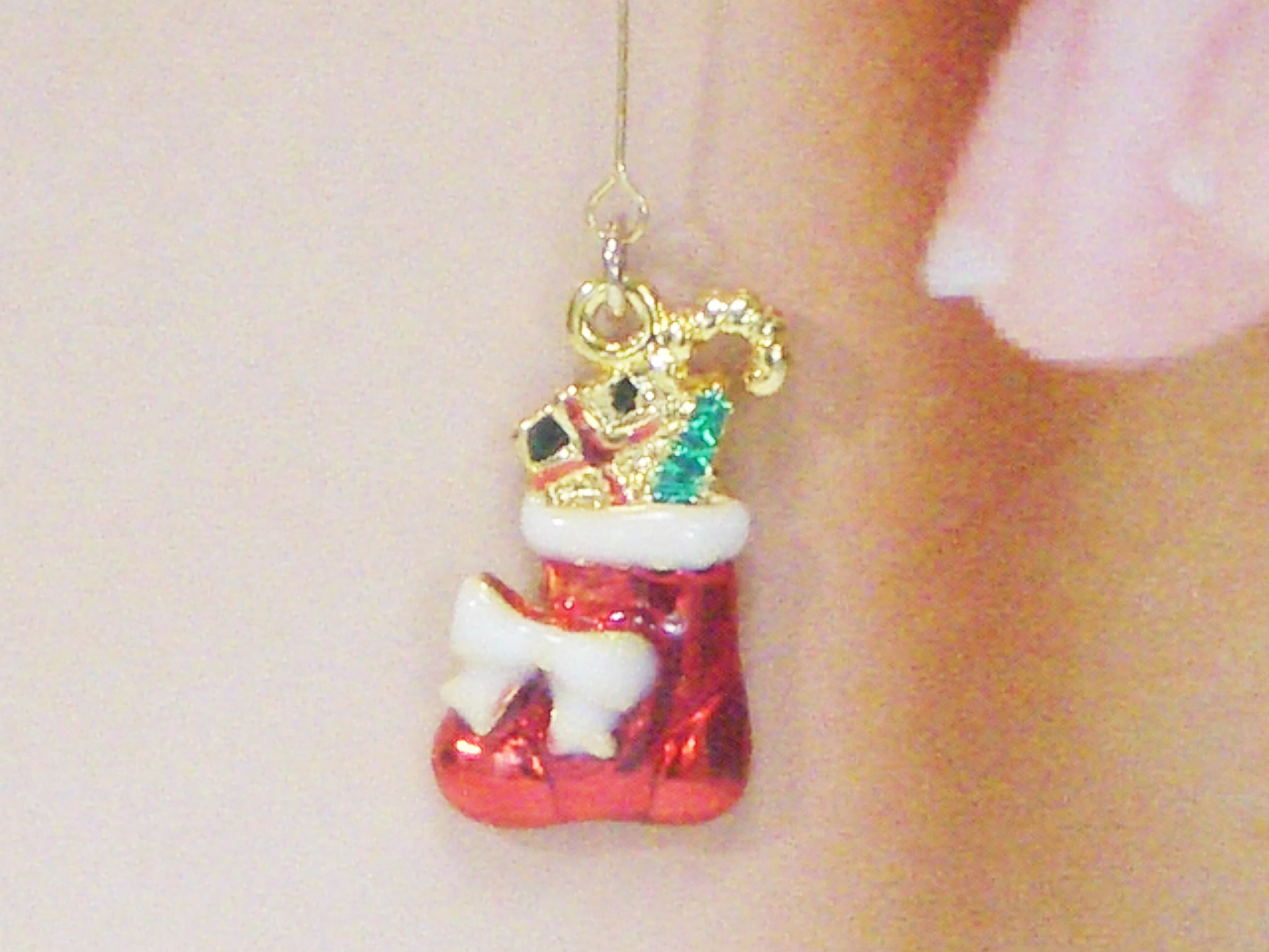 来い恋クリスマス第二弾 サンタのブーツピアス Iichi ハンドメイド クラフト作品 手仕事品の通販