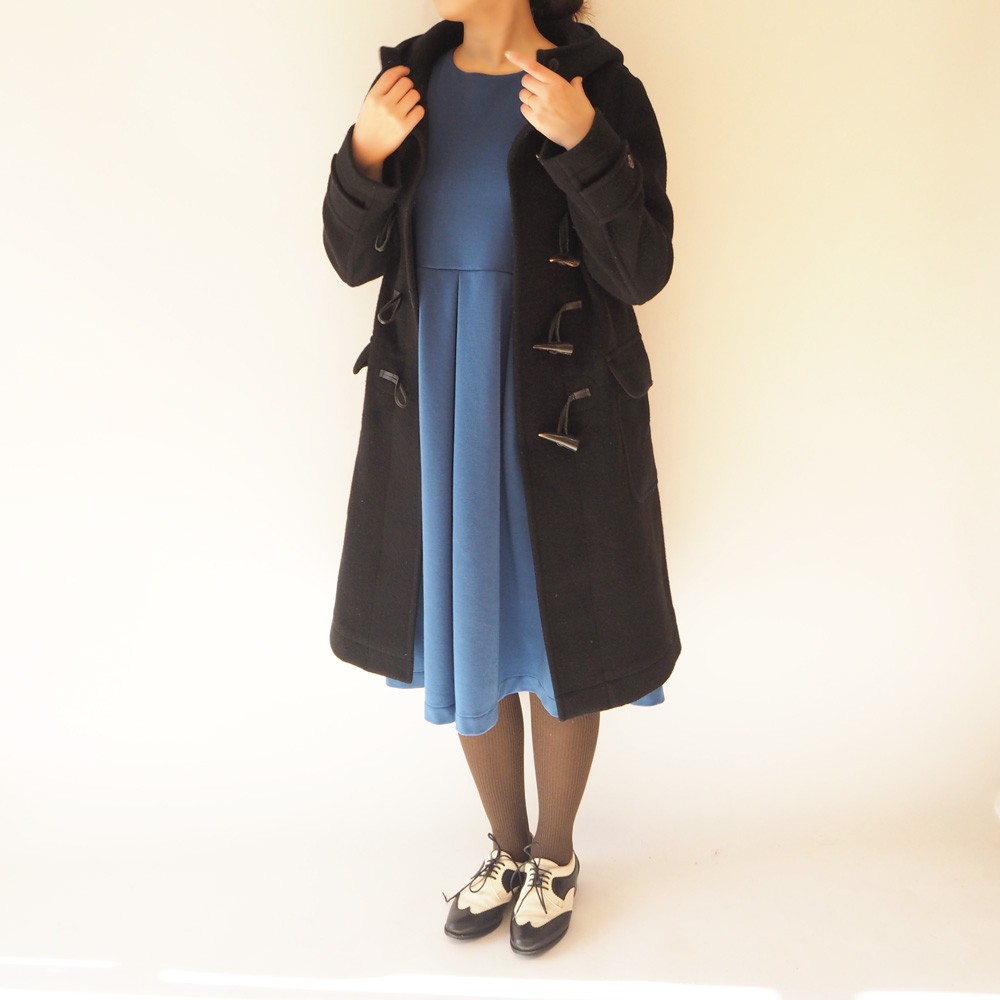 S アーミッシュ風シンプルワンピース 長袖 ロイヤルブルー 厚みのある冬用生地 Iichi ハンドメイド クラフト作品 手仕事品の通販