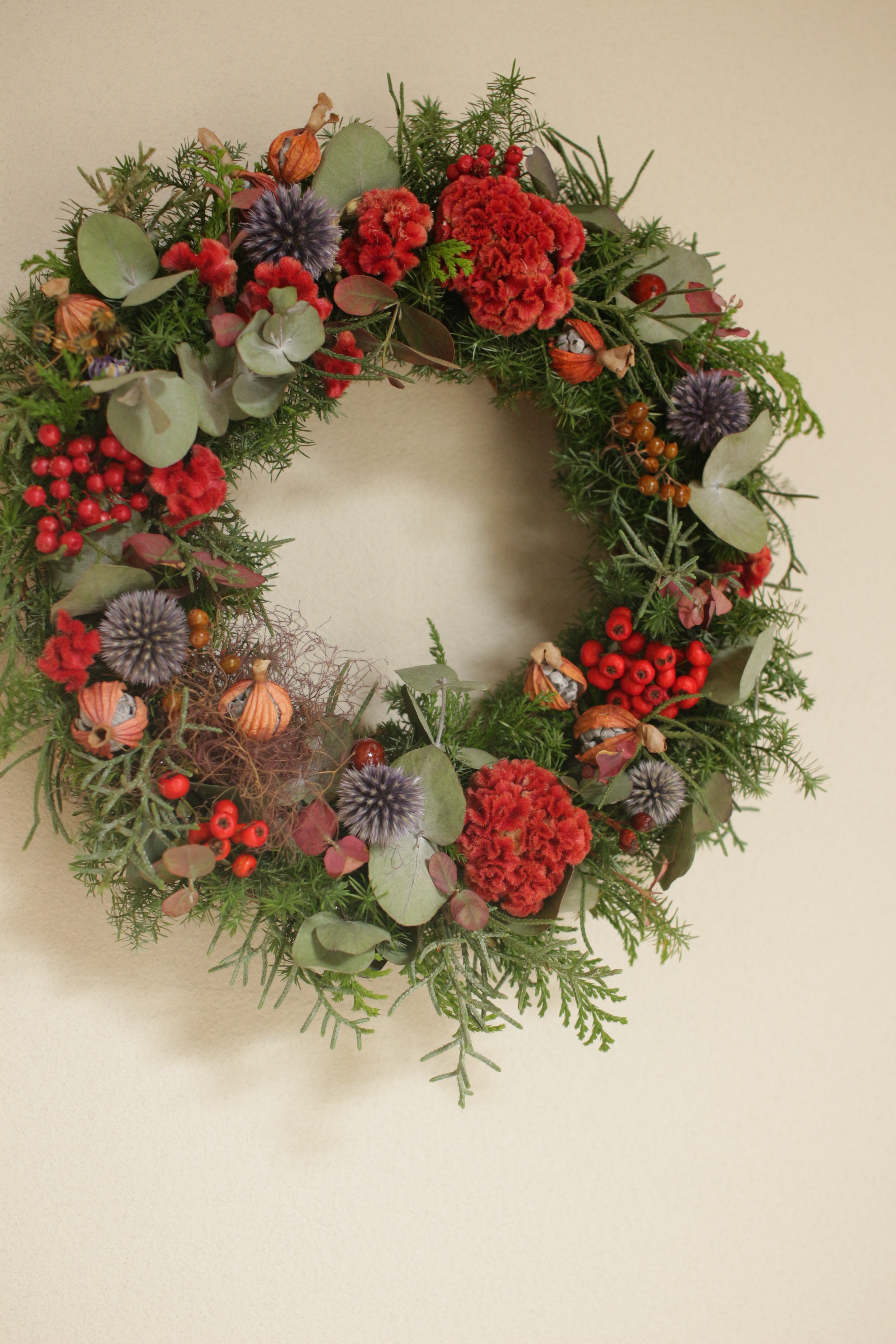 Y様オーダークリスマスアレンジメント３点 Iichi ハンドメイド クラフト作品 手仕事品の通販