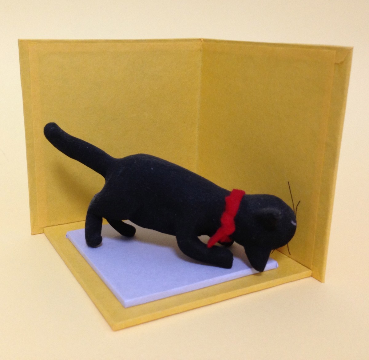 猫の粘土の置物 Iichi ハンドメイド クラフト作品 手仕事品の通販