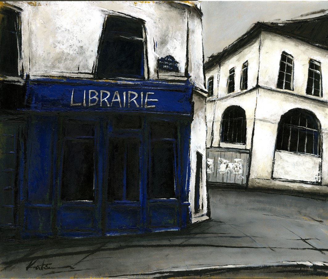 ショッピング大人気 パリ風景画 水彩画 PARIS 路上画家 絵画 現地購入