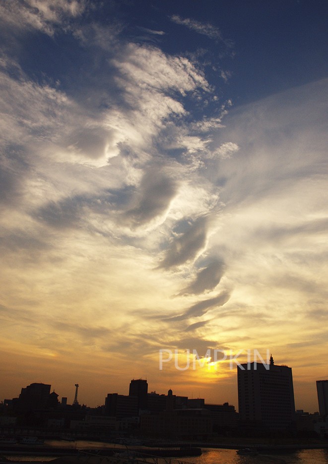 大桟橋の夕雲 Ph 0130 雲 鮮やか 夕焼け 夕暮れ 横浜 Iichi ハンドメイド クラフト作品 手仕事品の通販