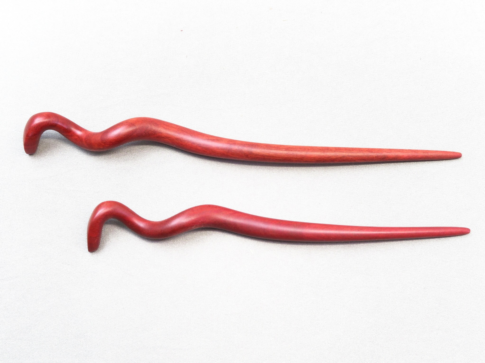 木製 蛇のかんざし Lサイズ Pi ピンクアイボリー Iichi ハンドメイド クラフト作品 手仕事品の通販