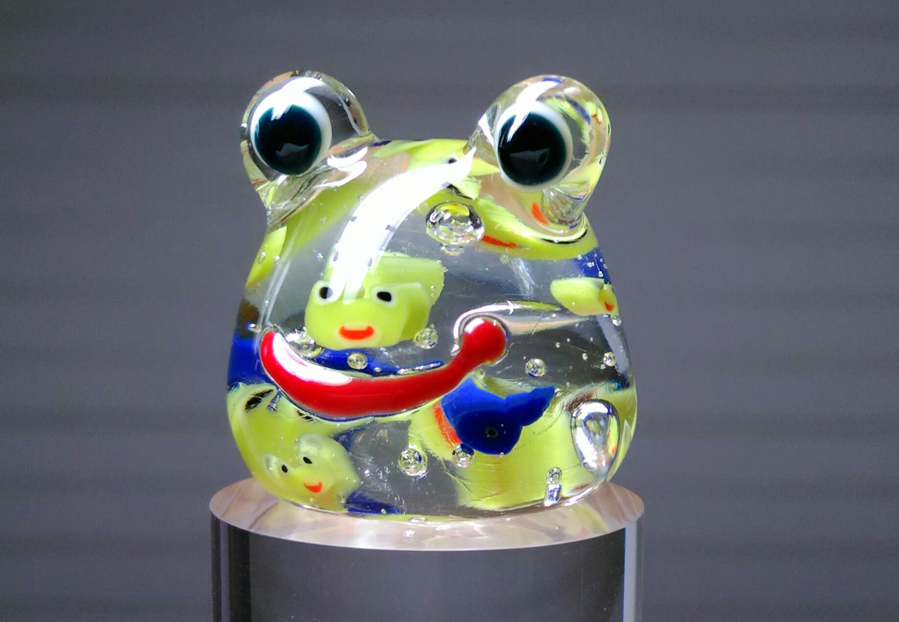 カエル In かえる With オタマジャクシ Iichi ハンドメイド クラフト作品 手仕事品の通販