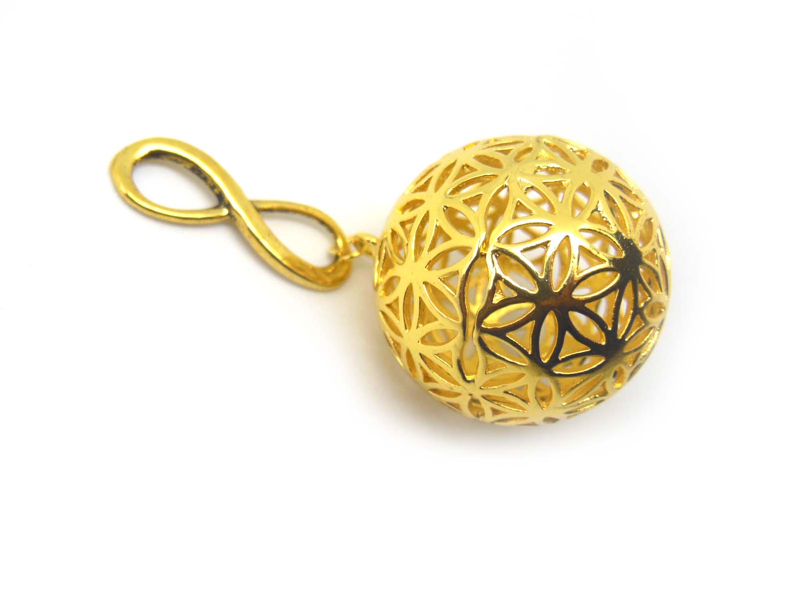 フラワーオブライフ 籠目 メビウスの輪 ヘンプ ネックレス 金色 Iichi ハンドメイド クラフト作品 手仕事品の通販