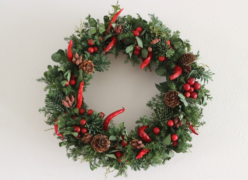 赤い実のクリスマスリース Iichi ハンドメイド クラフト作品 手仕事品の通販 赤い実のクリスマスリース Iichi ハンドメイド クラフト作品 手仕事品の通販