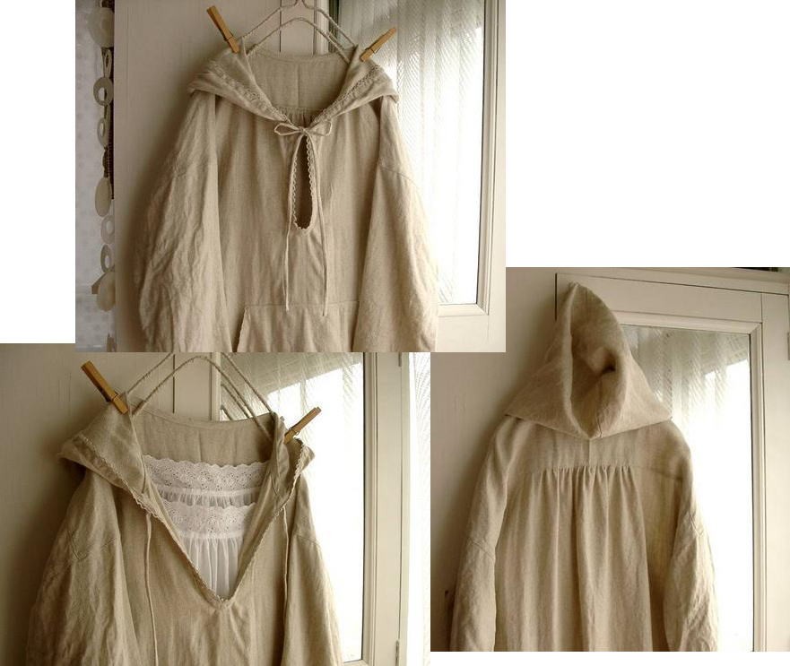 型紙 フードop ワンピース 重ね着 Iichi ハンドメイド クラフト作品 手仕事品の通販