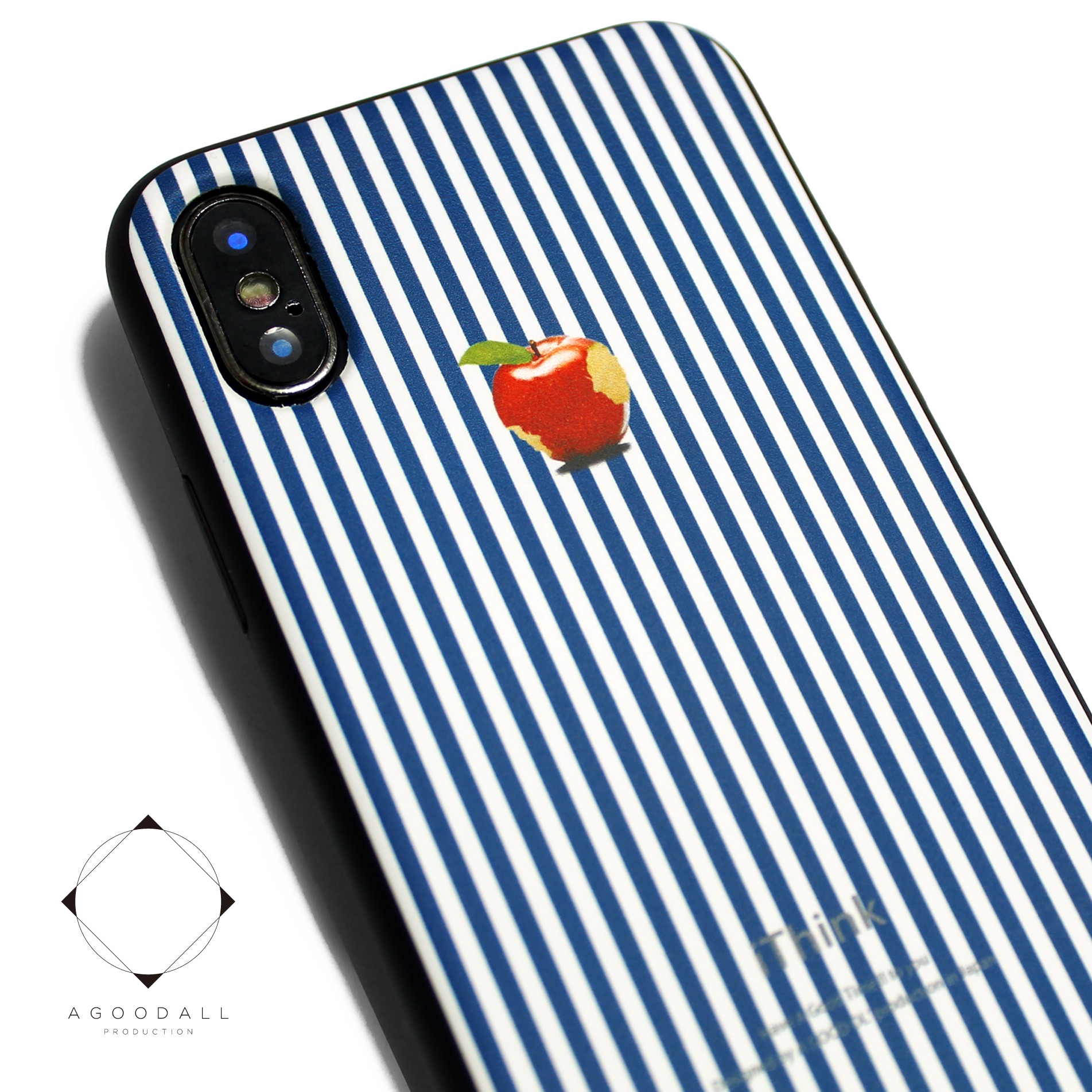 Iphonexケース Iphonexsケース 軽量レザーケースiphonexカバー ブルー ブラック ロンドンストライプ Iichi ハンドメイド クラフト作品 手仕事品の通販